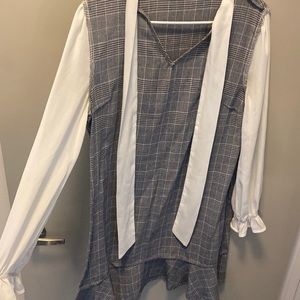 Plaid work dress